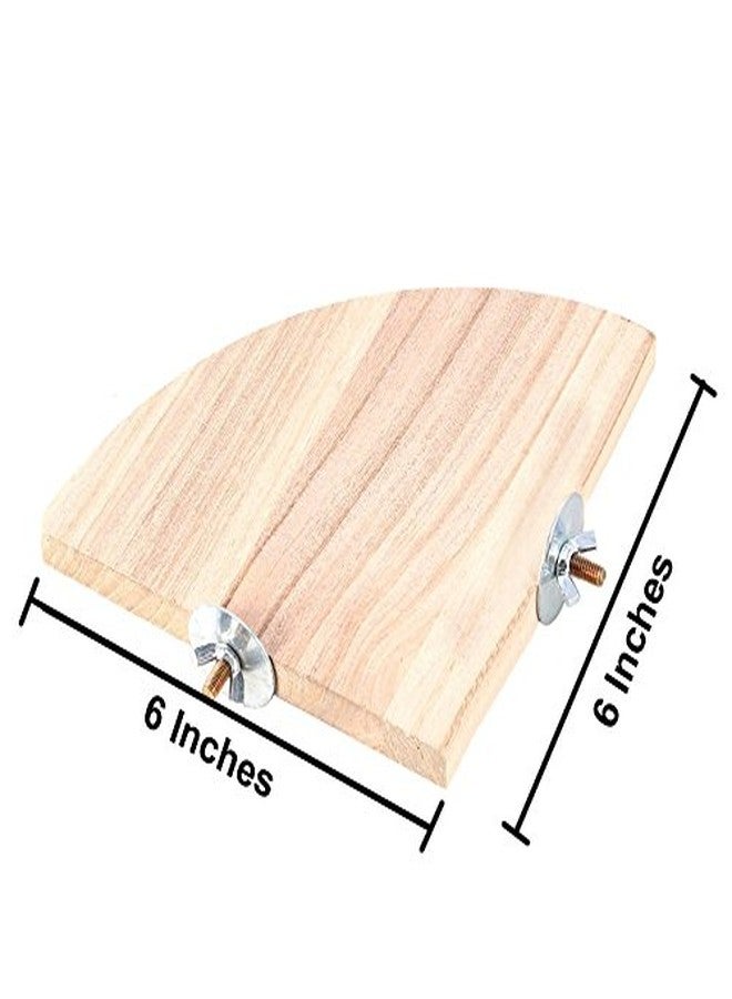 Western Era Corner Platform/Perch/Stand Bird Toy (Small & Medium Birds) (6 Inches) - Image 2